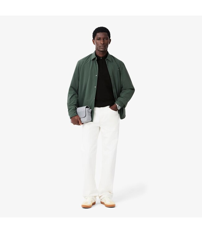 Lacoste Smart Paris, Heren Polo van Stretch Katoen Piqué , Regular Fit, Zwart