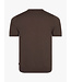 Cavallaro Napoli Cavallaro, T-Shirt, Katoen Blend, Ronde Hals, Donker Taupe / Bruin