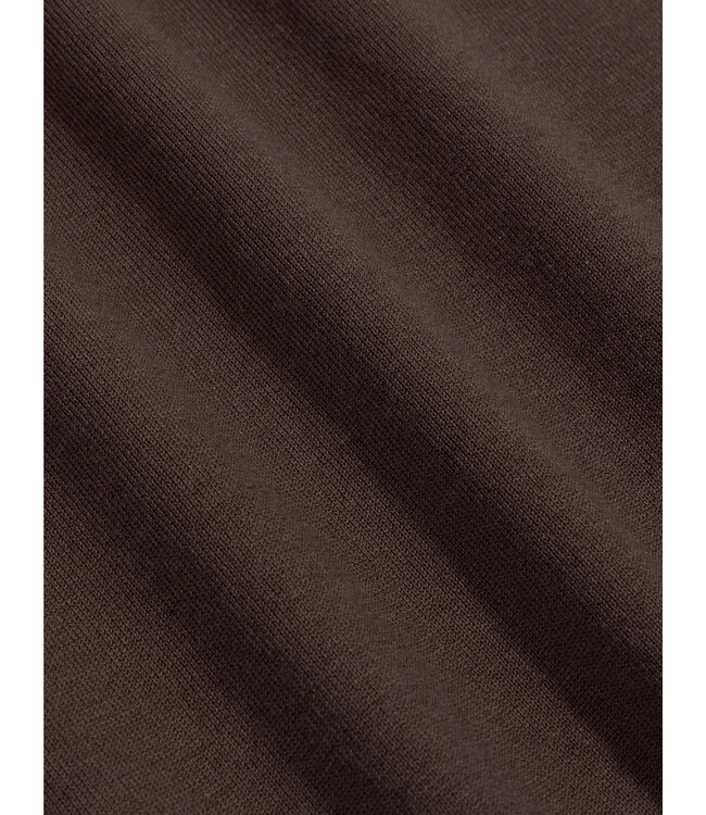 Cavallaro Napoli Cavallaro, T-Shirt, Katoen Blend, Ronde Hals, Donker Taupe / Bruin