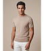 Cavallaro Napoli T-Shirt, Katoen Blend, Ronde Hals, Beige, Light Taupe