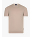 Cavallaro Napoli T-Shirt, Katoen Blend, Ronde Hals, Beige, Light Taupe