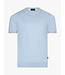 Cavallaro Napoli T-Shirt, Katoen Blend, Ronde Hals, Lichtblauw