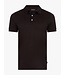 Cavallaro Napoli Polo, Korte Mouw, Gemerceriseerd Katoen, Donkerbruin