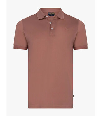 Cavallaro Napoli Cavallaro, Polo, Korte Mouw, Gemerceriseerd Katoen, Oud Roze