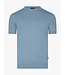 Cavallaro Napoli T-Shirt, Viscose Blend, Ronde Hals, Lichtblauw