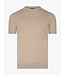 Cavallaro Napoli T-Shirt, Viscose Blend, Ronde Hals, Taupe