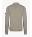 Cavallaro Napoli Half-Zip Trui, Sweater, Katoen Mix, Taupe