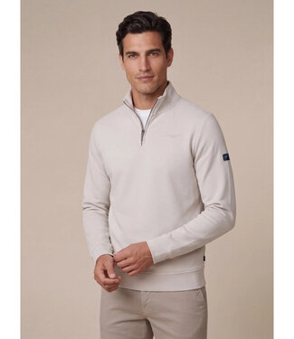 Cavallaro Napoli Cavallaro, Half-Zip Trui, Sweater, Katoen Mix, Kit