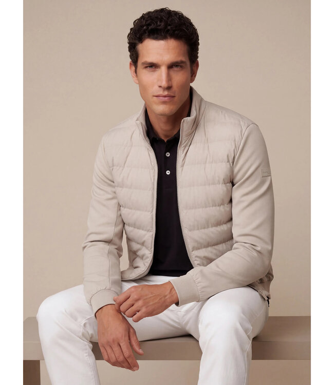 Cavallaro Napoli Jas, Jack, Kort Model, Licht Beige, Dark Kit