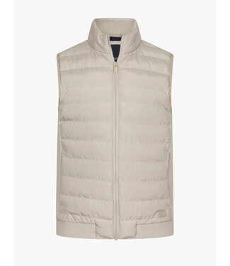 Cavallaro Napoli Cavallaro, Bodywarmer, Model Quintino, Licht Beige, Dark Kit