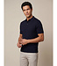 Cavallaro Napoli Cavallaro, Polo, Korte Mouw, Viscose Blend, Wafel-Knit, Donkerblauw