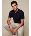 Cavallaro Napoli Cavallaro, Polo, Korte Mouw, Viscose Blend, Wafel-Knit, Donkerblauw
