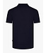 Cavallaro Napoli Cavallaro, Polo, Korte Mouw, Viscose Blend, Wafel-Knit, Donkerblauw