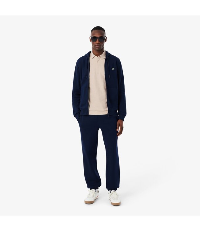 Lacoste Smart Paris, Heren Polo van Stretch Katoen Piqué, Regular Fit, Beige Gemeleerd