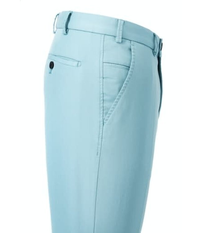 Hiltl Heren Broek, Chino Model Tourist 2.0,  Slim Fit, Mintgroen