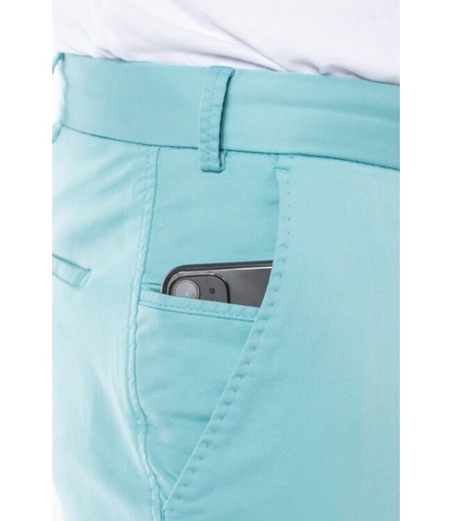 Hiltl Heren Broek, Chino Model Tourist 2.0,  Slim Fit, Mintgroen