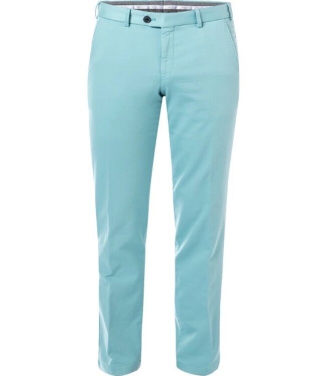 Hiltl Heren Broek, Chino Model Tourist 2.0,  Slim Fit, Mintgroen