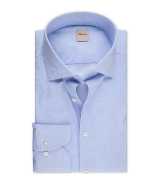 Stenstroms Stenstroms, Overhemd, Lange Mouw, Active Stretch-fabric Jersey, Lichtblauw Gemeleerd, Slimline