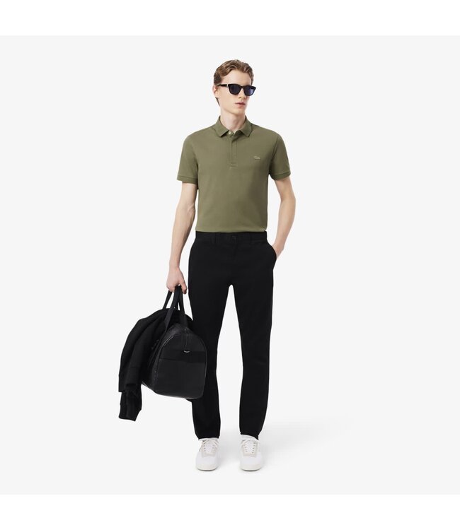 Lacoste Lacoste, Smart Paris, Heren Polo van Stretch Katoen Piqué, Regular Fit, Khaki