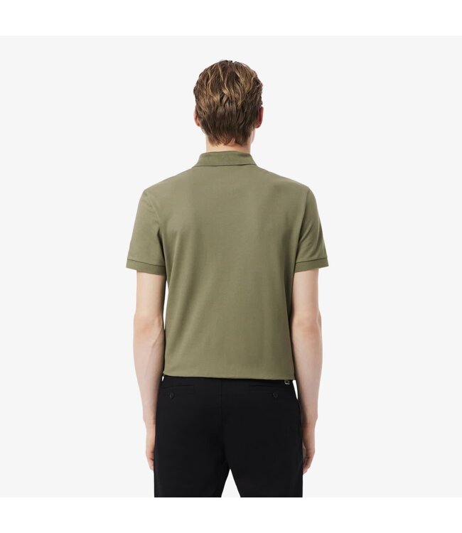 Lacoste Lacoste, Smart Paris, Heren Polo van Stretch Katoen Piqué, Regular Fit, Khaki