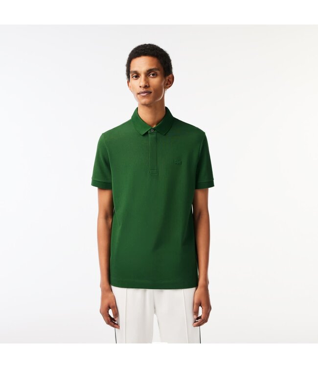 Lacoste Smart Paris, Heren Polo van Stretch Katoen Piqué , Regular Fit, Groen