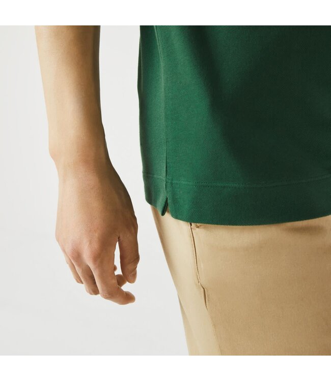 Lacoste Smart Paris, Heren Polo van Stretch Katoen Piqué , Regular Fit, Groen