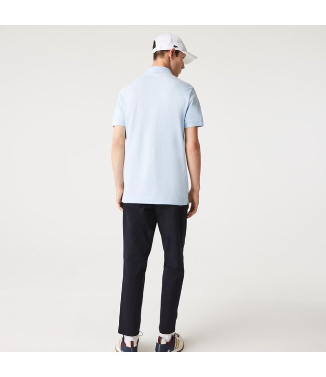 Lacoste Smart Paris, Heren Polo van Stretch Katoen Piqué , Regular Fit, Lichtblauw, T01