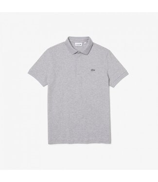 Lacoste Lacoste, Smart Paris, Heren Polo van Stretch Katoen Piqué, Regular Fit, Silver Grijs