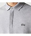 Lacoste Smart Paris, Heren Polo van Stretch Katoen Piqué, Regular Fit, Silver Grijs