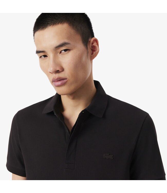 Lacoste Smart Paris, Heren Polo van Stretch Katoen Piqué, Regular Fit, Bruin