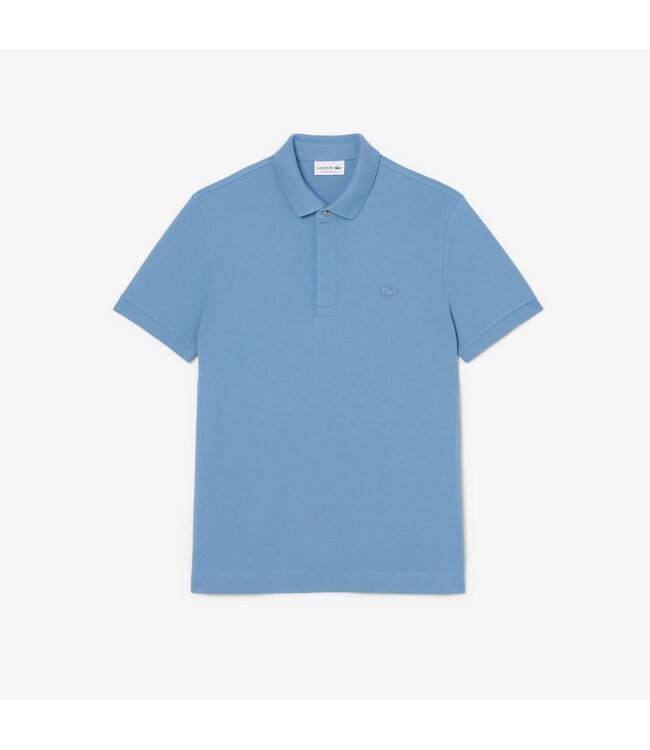 Lacoste Smart Paris, Heren Polo van Stretch Katoen Piqué, Regular Fit, Abyss Blue
