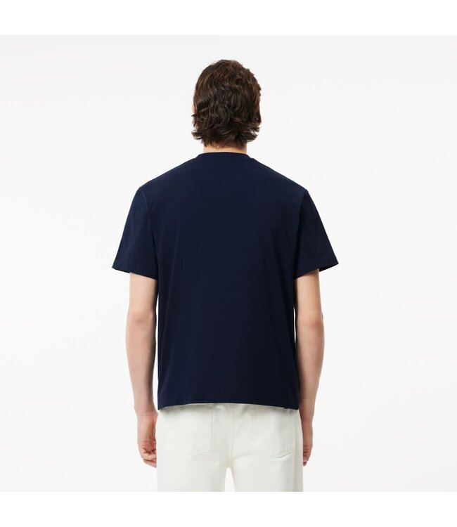 Lacoste T-Shirt, Korte Mouw, Navy, Donkerblauw