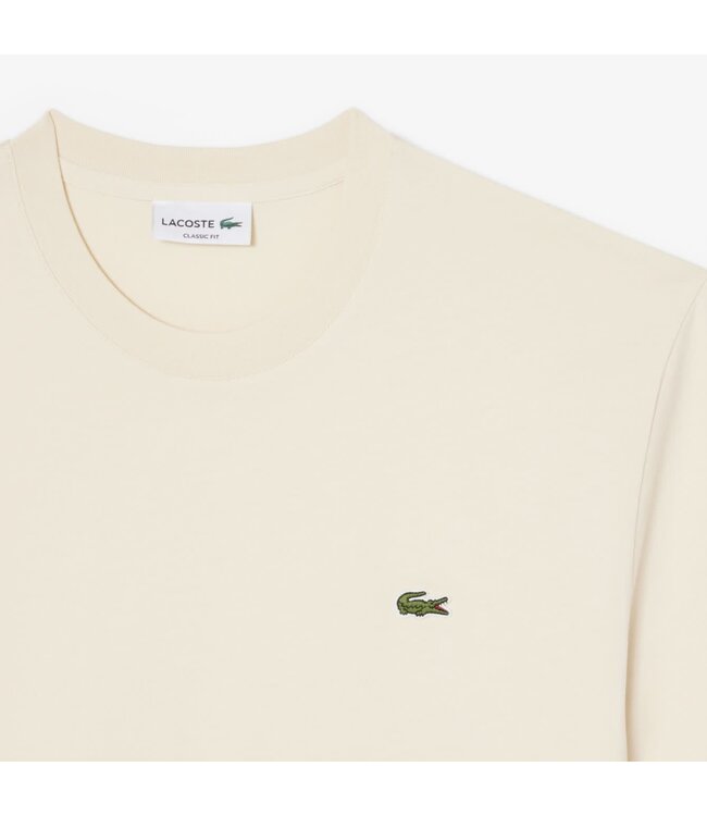 Lacoste T-Shirt, Korte Mouw, Off White, Naturel Clair