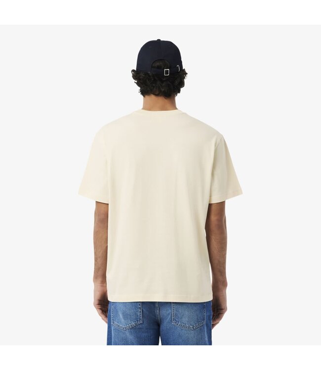 Lacoste T-Shirt, Korte Mouw, Off White, Naturel Clair