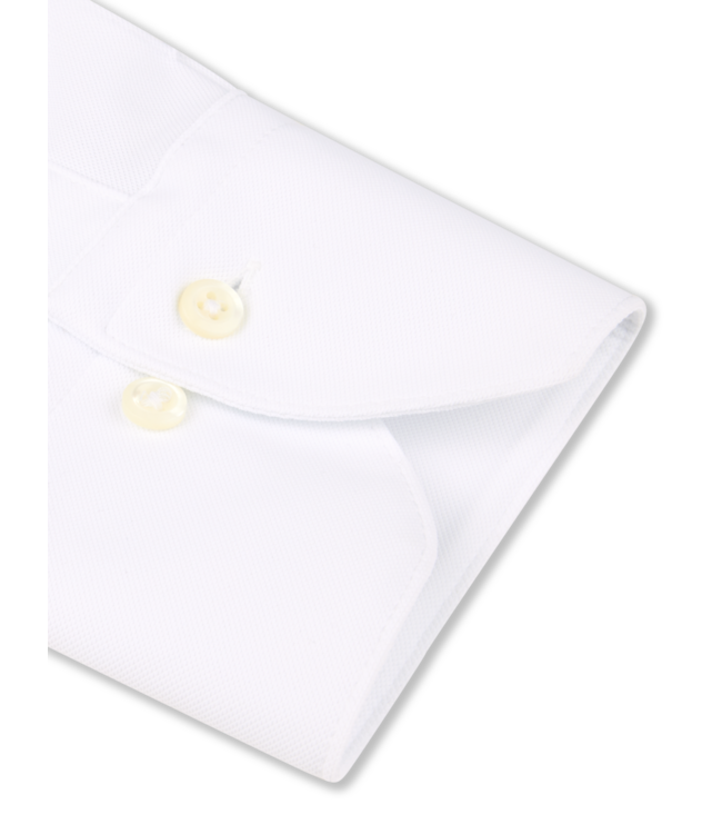 Stenstroms Overhemd, Lange Mouw, Active Stretch-fabric Jersey, Wit, Slimline