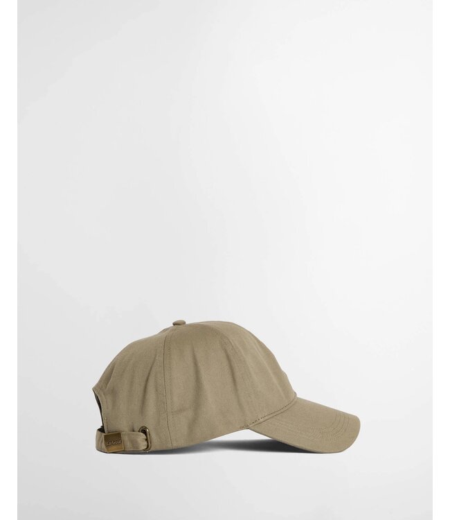 Barbour Sports Cap, Katoen, Model Milburn, Khaki, Bleached Olive