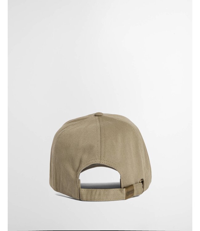 Barbour Sports Cap, Katoen, Model Milburn, Khaki, Bleached Olive
