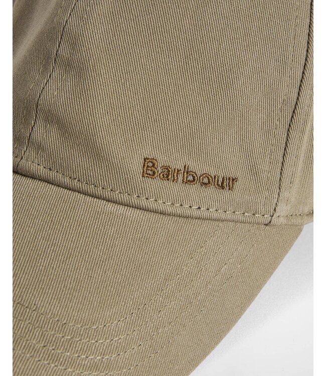 Barbour Sports Cap, Katoen, Model Milburn, Khaki, Bleached Olive