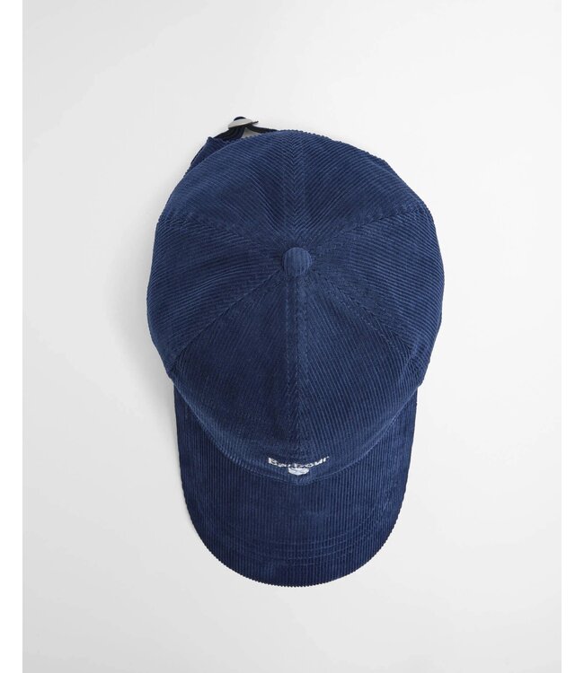 Barbour Sports Cap, Cord-Katoen, Model Bayfield, Blue, Blauw
