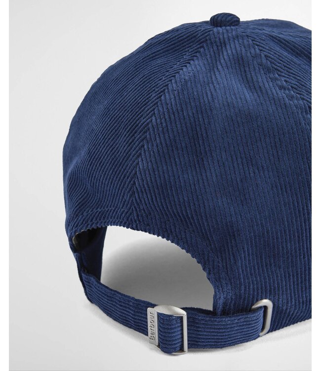 Barbour Sports Cap, Cord-Katoen, Model Bayfield, Blue, Blauw