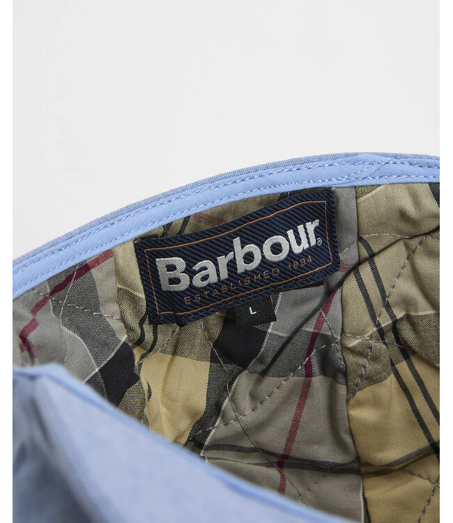Barbour Pet, Katoen, Model Nelson Flat Cap, Lichtblauw
