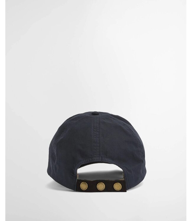Barbour Sports Cap, Dry-Cotton Wax, Model Transport, Navy, Donkerblauw