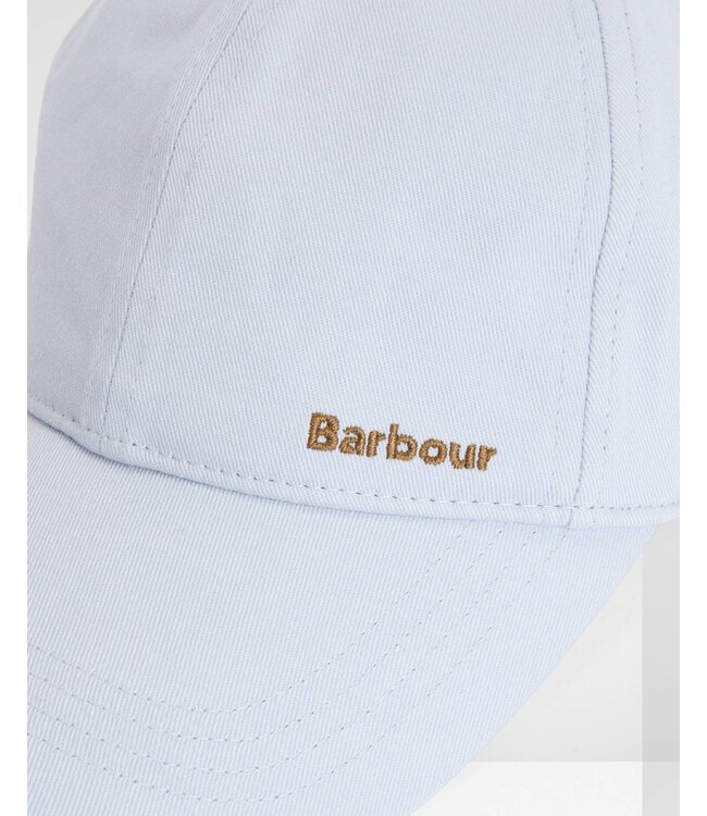 Barbour Sports Cap, Katoen, Model Milburn, Lichtblauw, Niagra Mist
