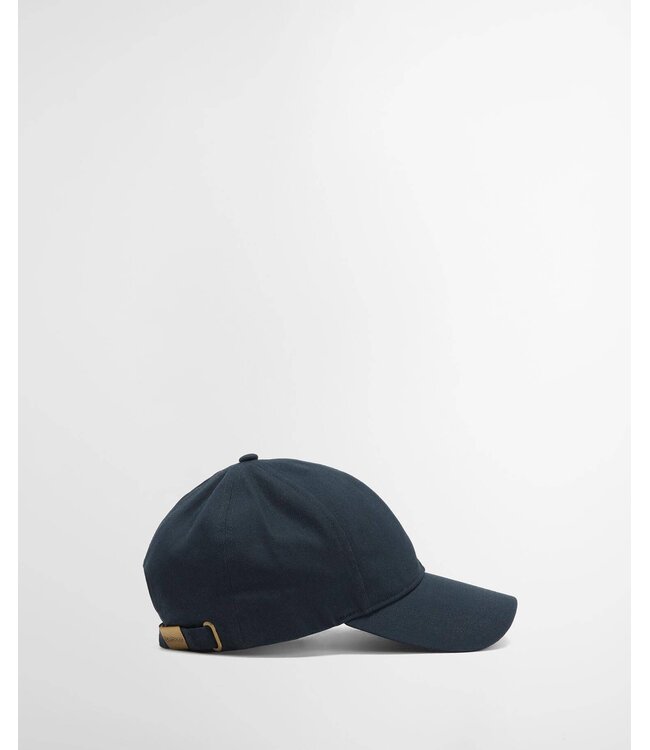 Barbour Sports Cap, Katoen, Model Milburn, Navy, Donkerblauw