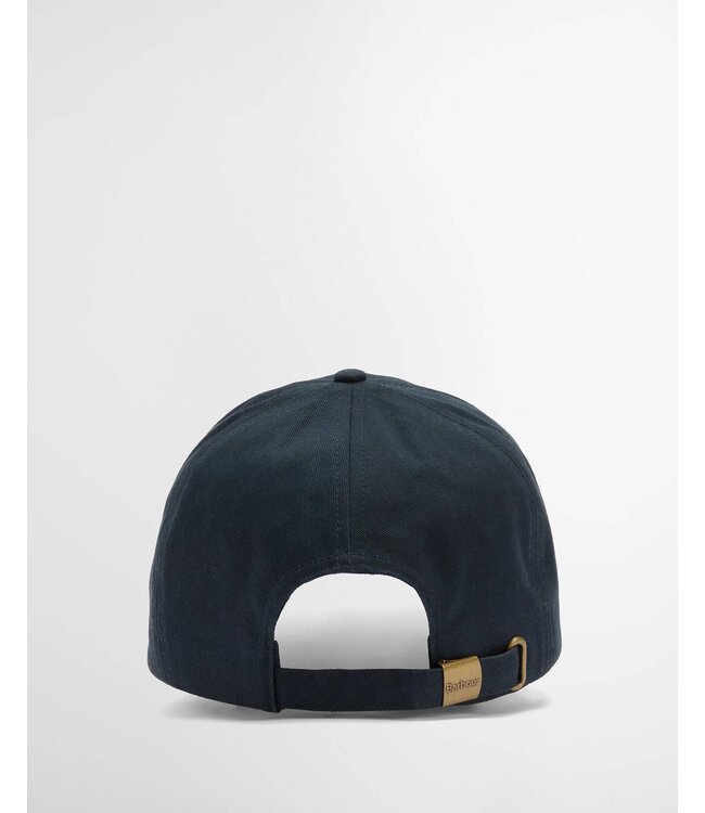 Barbour Sports Cap, Katoen, Model Milburn, Navy, Donkerblauw