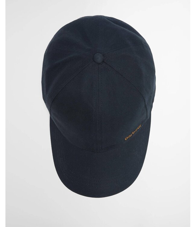 Barbour Sports Cap, Katoen, Model Milburn, Navy, Donkerblauw