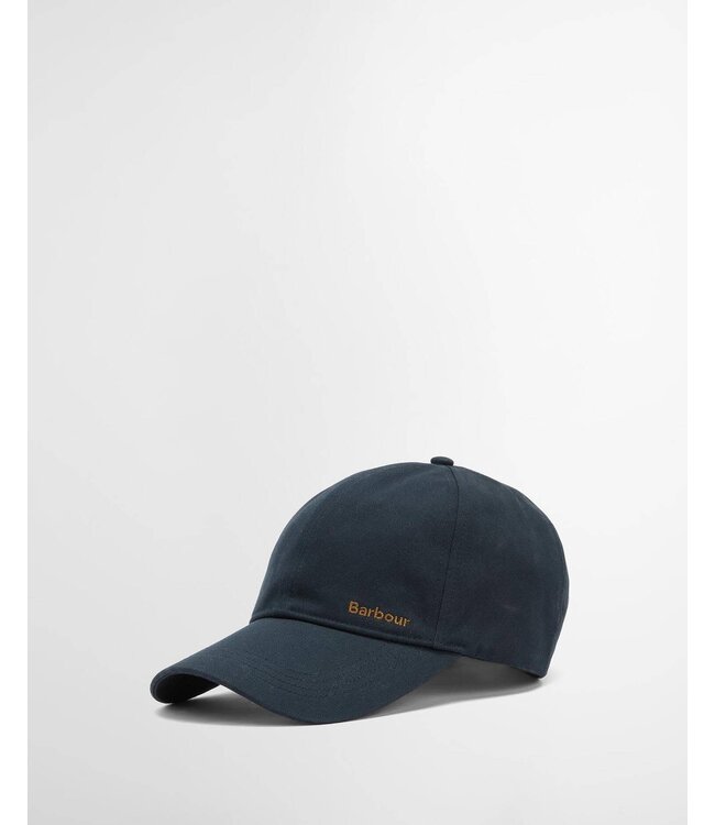 Barbour Sports Cap, Katoen, Model Milburn, Navy, Donkerblauw