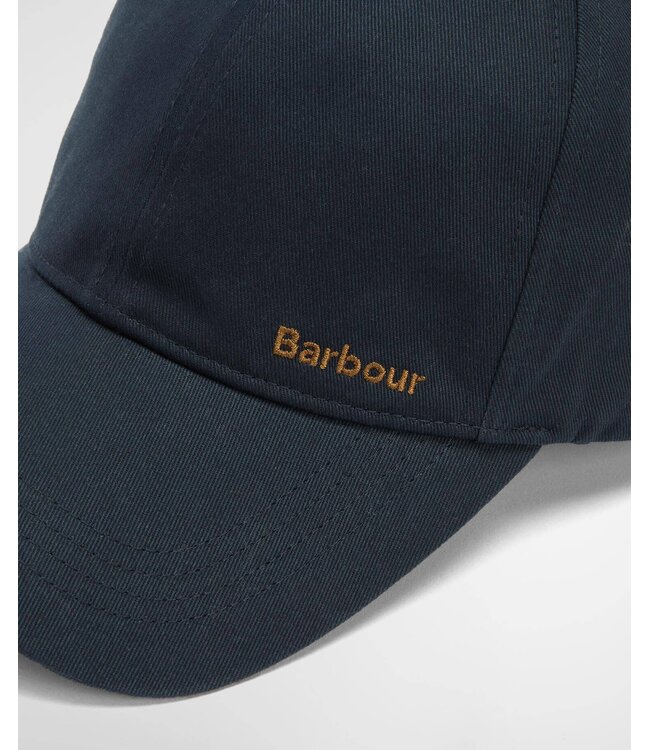 Barbour Sports Cap, Katoen, Model Milburn, Navy, Donkerblauw