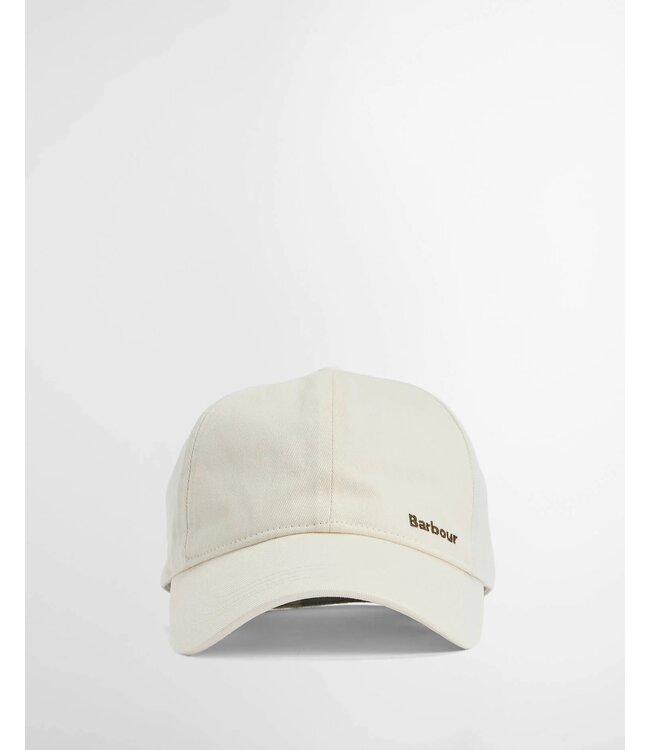 Barbour Sports Cap, Katoen, Model Milburn, Whisper White,  Ecru