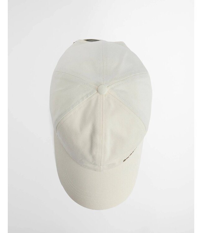 Barbour Sports Cap, Katoen, Model Milburn, Whisper White,  Ecru